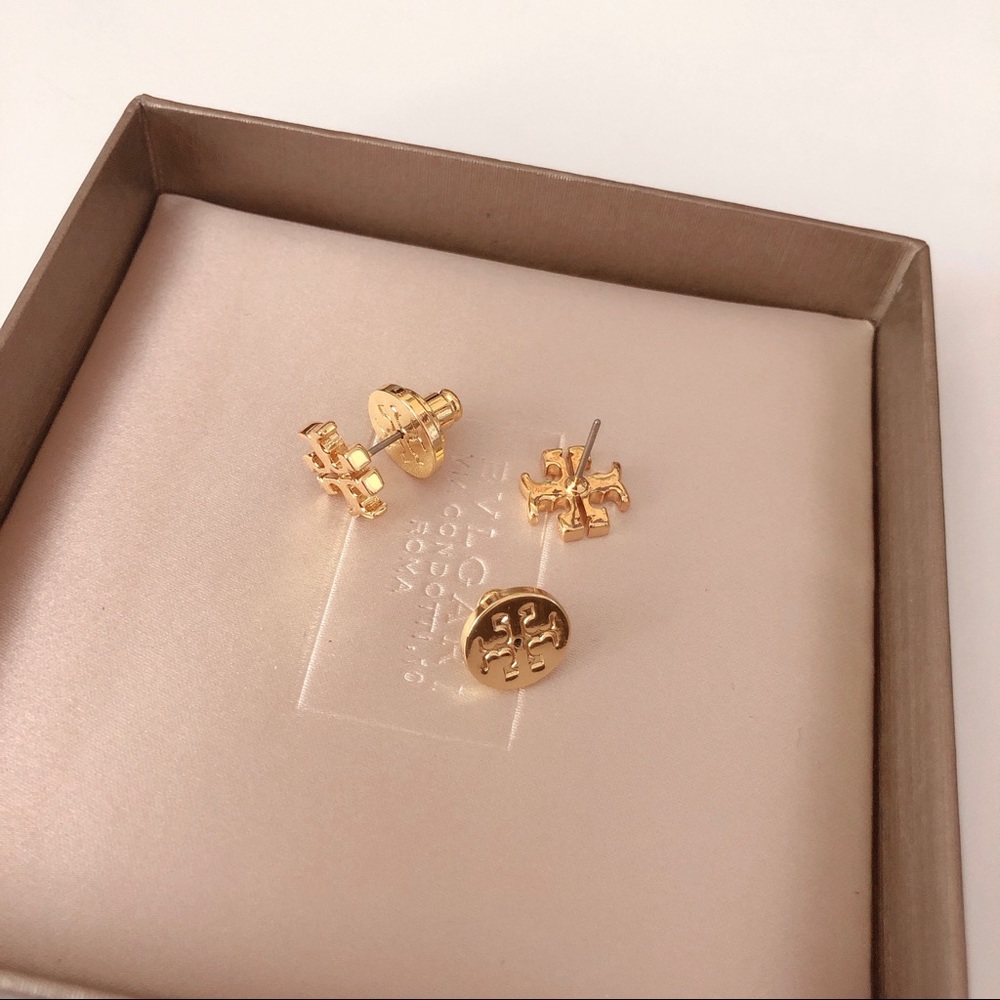 Tory Burch Gold Kira Stud Earring - Picture 3 of 7